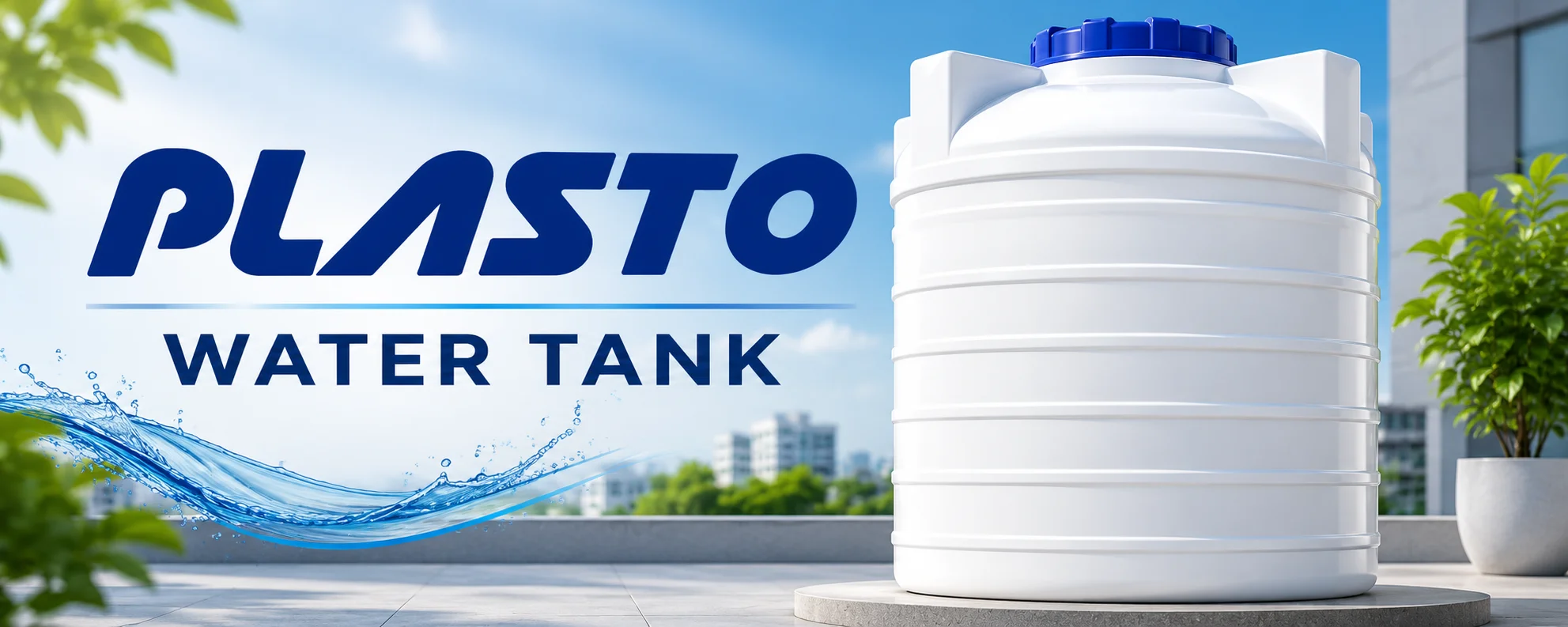 Reliable Plasto water tank for safe drinking water storage