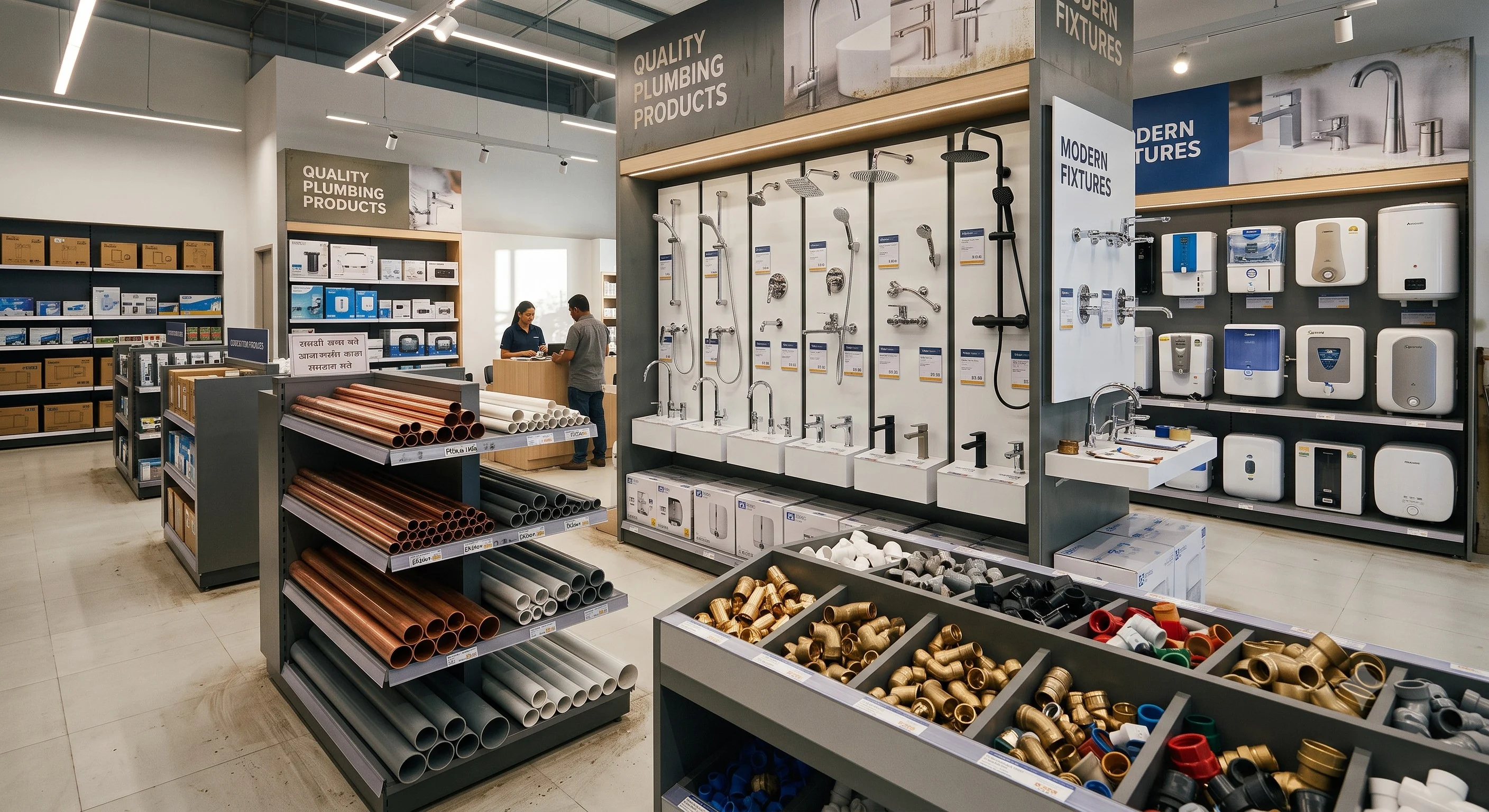 Plumbing Materials Supplier in Nagpur offering premium pipes, fittings, sanitaryware, bathroom accessories, and plumbing products