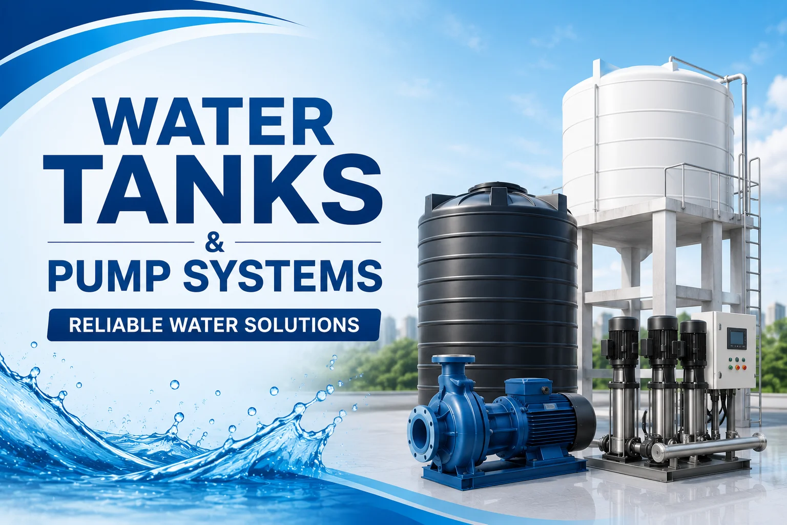 Water Tanks & Pump Systems | Reliable Water Solutions